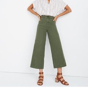 Madewell emmett wide-leg crop pant size 27
